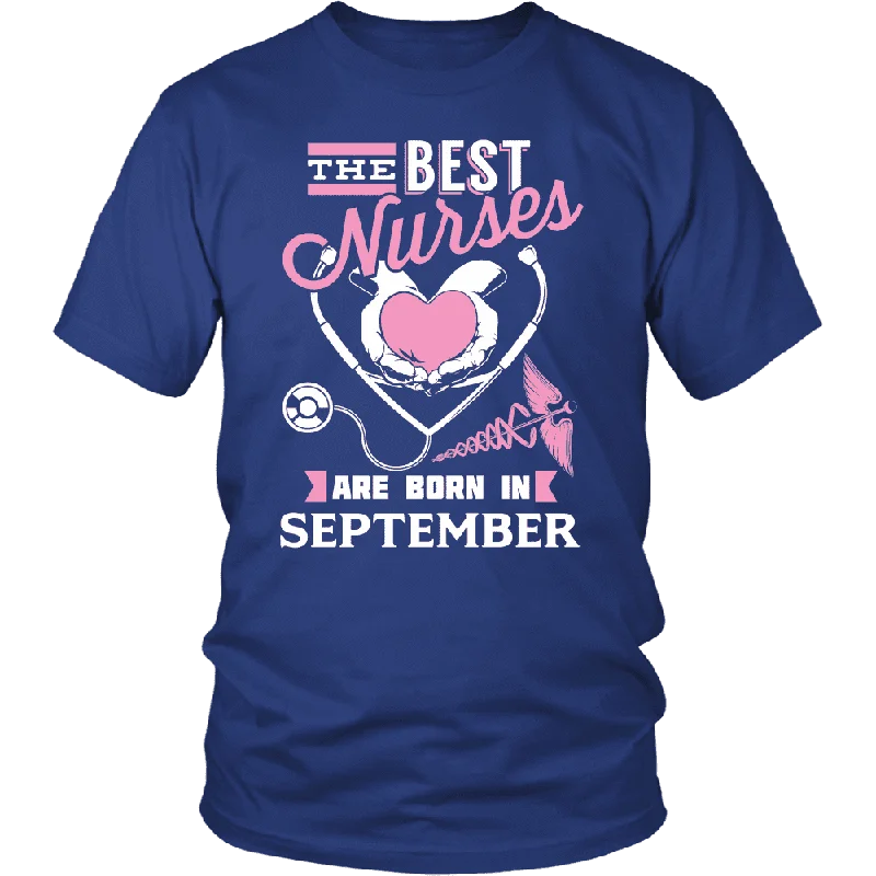 Women's Slogan T-Shirts-Best Nurses Are Born In September Women Shirt, Hoodie & Tank