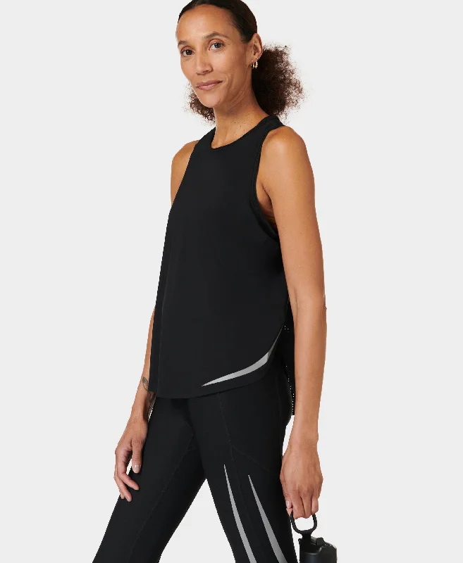 Women's Tall T-Shirts-Zero Gravity Running Tank Sb9316 Black