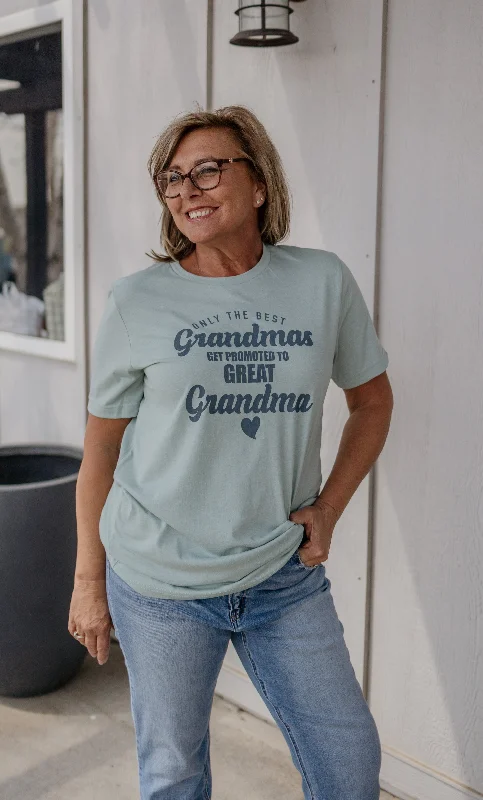 Women's Glitter T-Shirts-GREAT GRANDMA GRAPHIC TEE