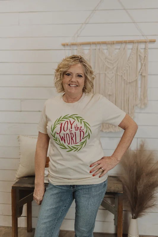 Women's Halloween T-Shirts-JOY TO THE WORLD GRAPHIC TEE