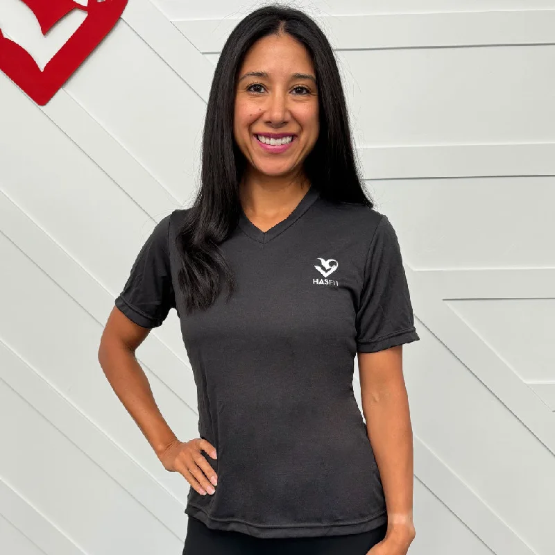 Women's Linen T-Shirts-HASfit Performance Queen - Dri-Fit Ladies' Heather Moisture-Wicking T-Shirt