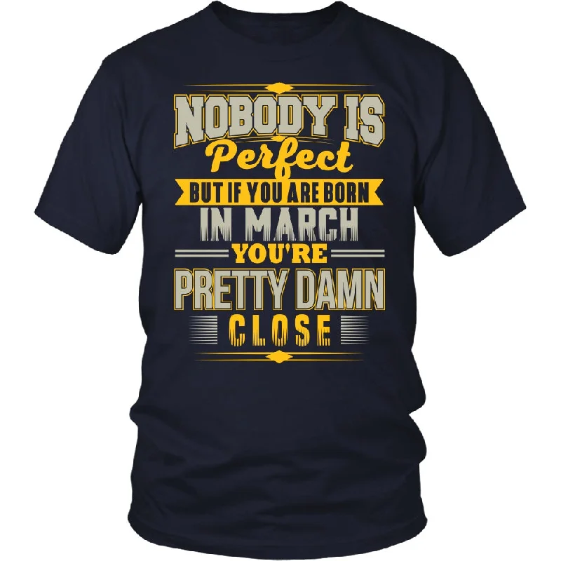 Women's Mock Neck T-Shirts-Nobody Is Perfect - Limited Edition Shirt For Men & Women