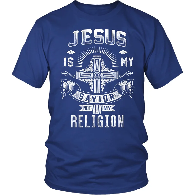 Women's Raglan Sleeve T-Shirts-Jesus Is My Savior, Not My Religion Shirt & Hoodie