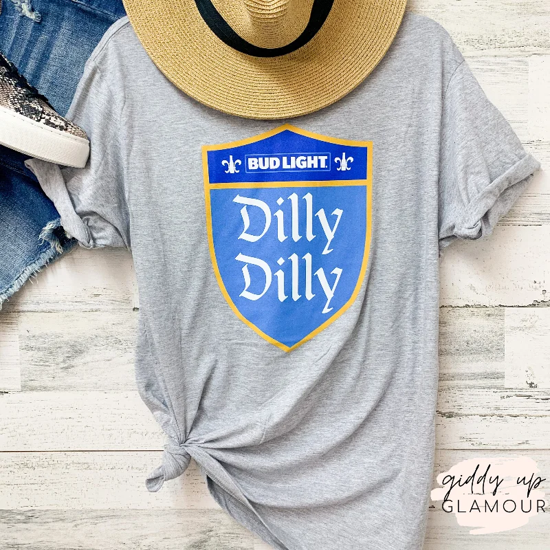 Women's Slim Fit T-Shirts-BUD LIGHT | Dilly Dilly Graphic Tees in Variety of Styles