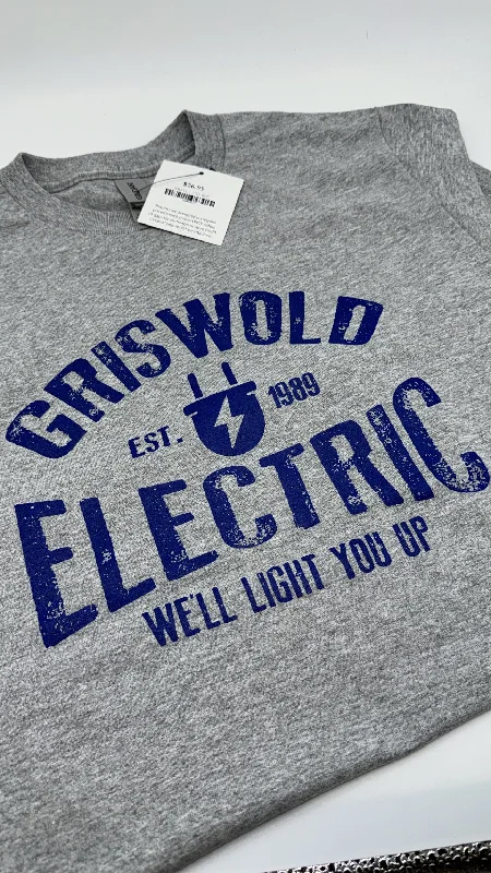 Women's Embroidered T-Shirts-GRISWOLD ELECTRIC GRAPHIC TEE