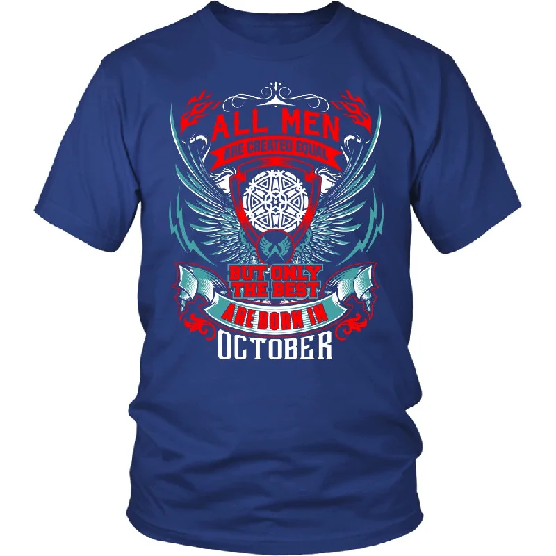 Women's Peplum Hem T-Shirts-Best Men Are Born In October Shirt, Hoodie & Tank