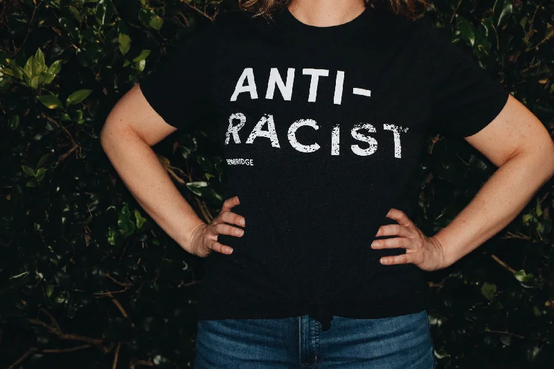 Women's Lace T-Shirts-Anti-Racist T-Shirt