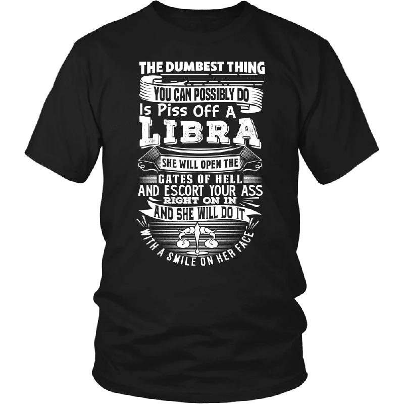 Women's Ringer T-Shirts-The Dumbest Thing Libra - Limited Edition Women Shirt, Hoodie & Tank