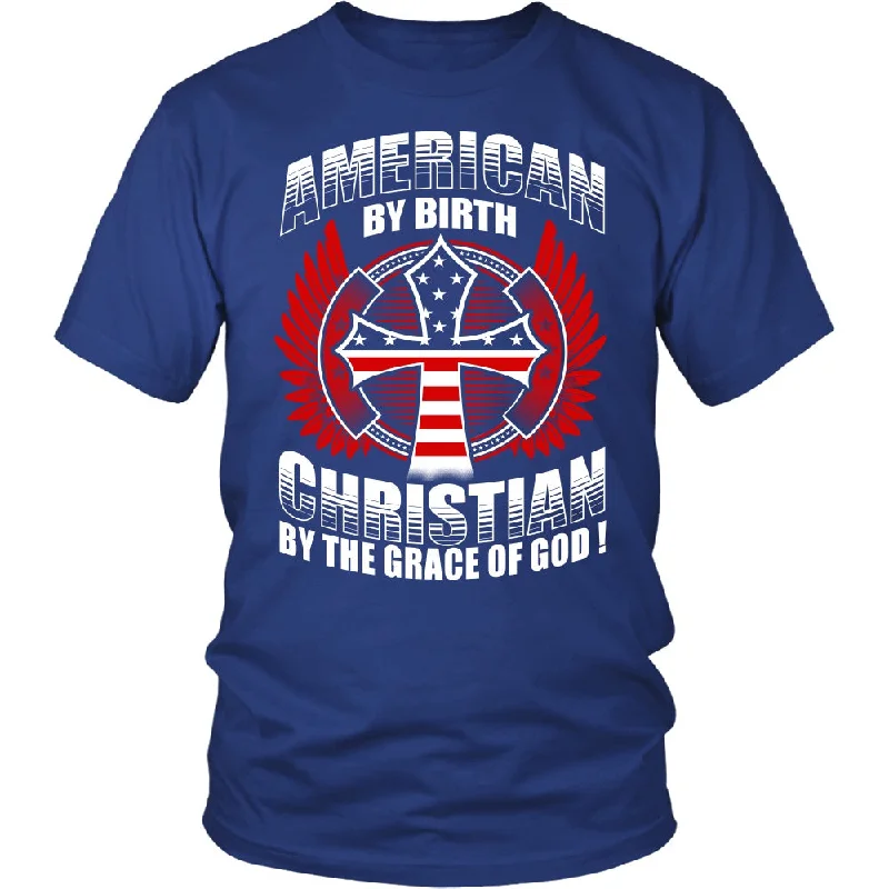 Women's Puffed Sleeve T-Shirts-Christian By The Grace Of God Shirt & Hoodie