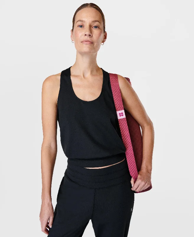 Women's Swing T-Shirts-Gaia Yoga Tank Sb9561 Black