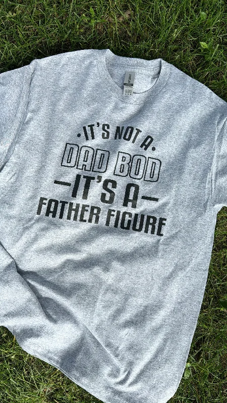 Women's Boat Neck T-Shirts-ITS NOT A DAD BOD ITS A FATHER FIGURE GRAPHIC TEE