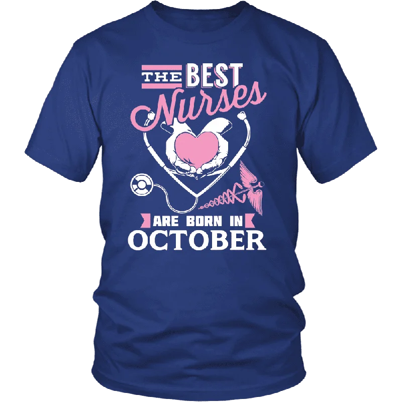 Women's Soft T-Shirts-Best Nurses Are Born In October Women Shirts, Hoodie & Tank