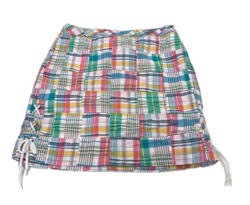 Women's Waterproof Pleated Skirts-Skirt Mini & Short By Talbots In Plaid Pattern, Size: 8