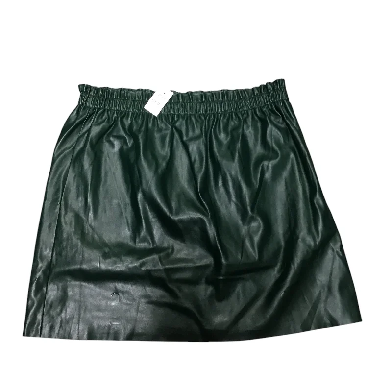 Women's Ribbed Denim Skirts-Skirt Mini & Short By Loft In Green, Size: L