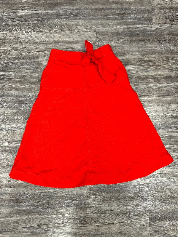 Women's Shimmer Pleated Skirts-Skirt Maxi By Ann Taylor In Orange, Size: 4p