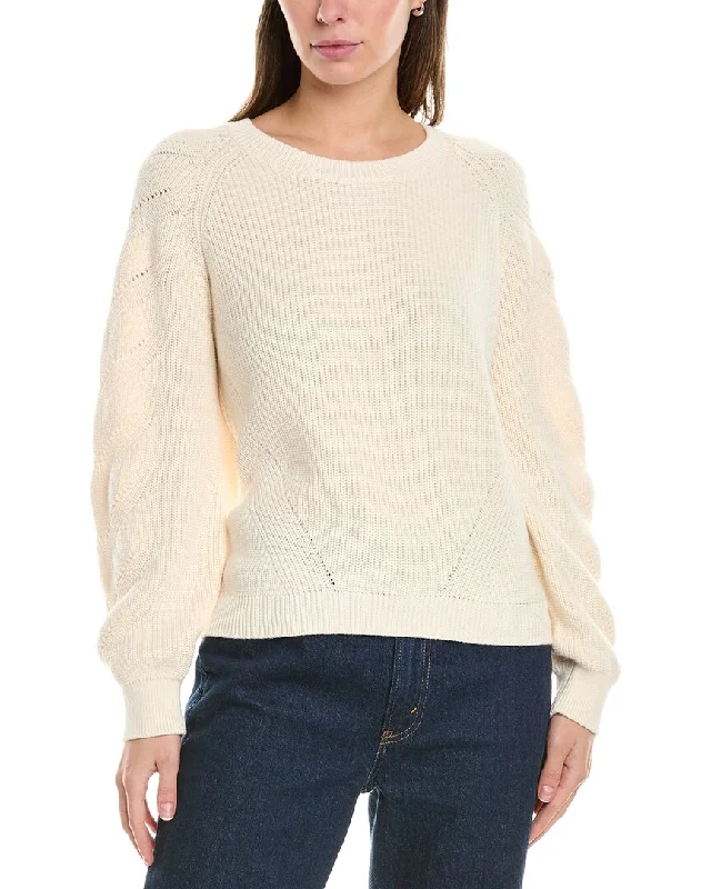 Women's Tailored Pullovers-525 America Lace-Up Back Sweater