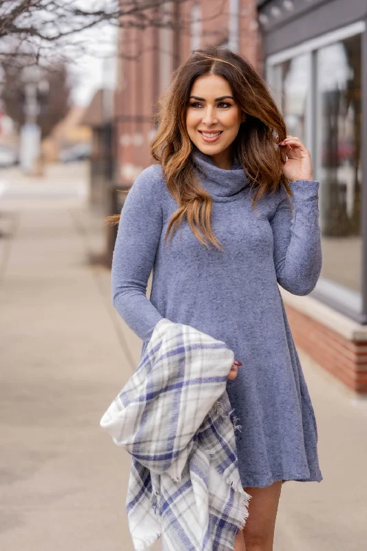 Heathered Cowl Neck Tunic