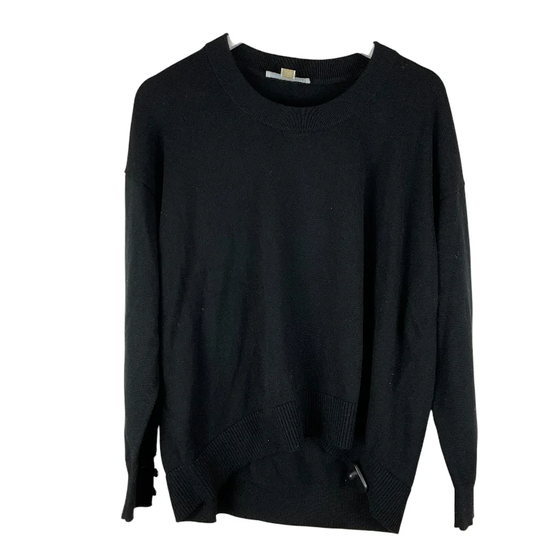 Women's Zipper Detail Sweatshirts-Sweatshirt Crewneck By Michael By Michael Kors In Black, Size: L