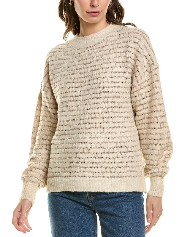 Women's Thermal Pleated Pullovers-FATE Wool-Blend Sweater