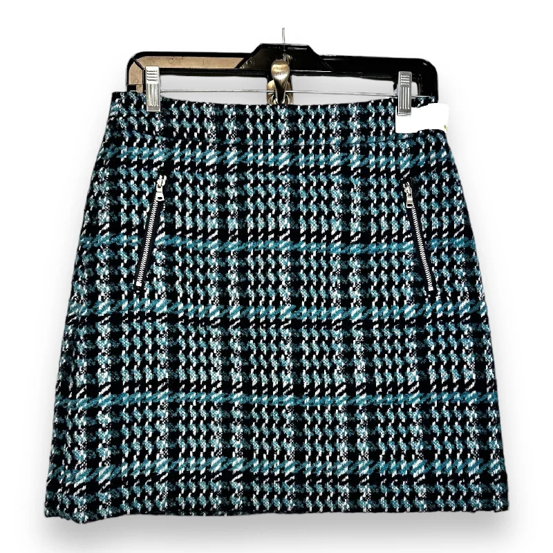 Women's Metallic Pencil Skirts-Skirt Mini & Short By Loft O In Blue, Size: 2