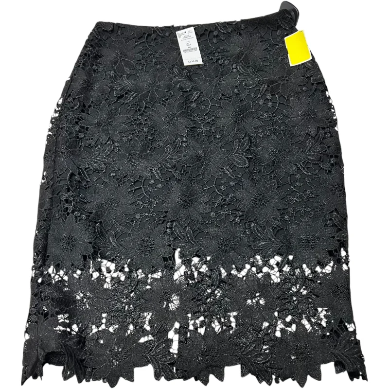 Women's Textured Floral Skirts-Skirt Mini & Short By White House Black Market In Black, Size: Xs