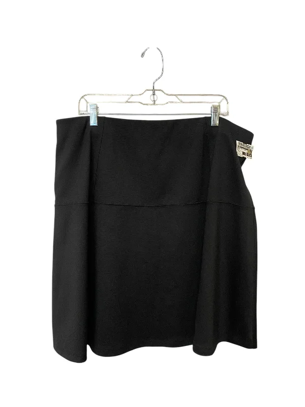 Women's Denim Skirts-Skirt Mini & Short By Cato In Black, Size: Xl