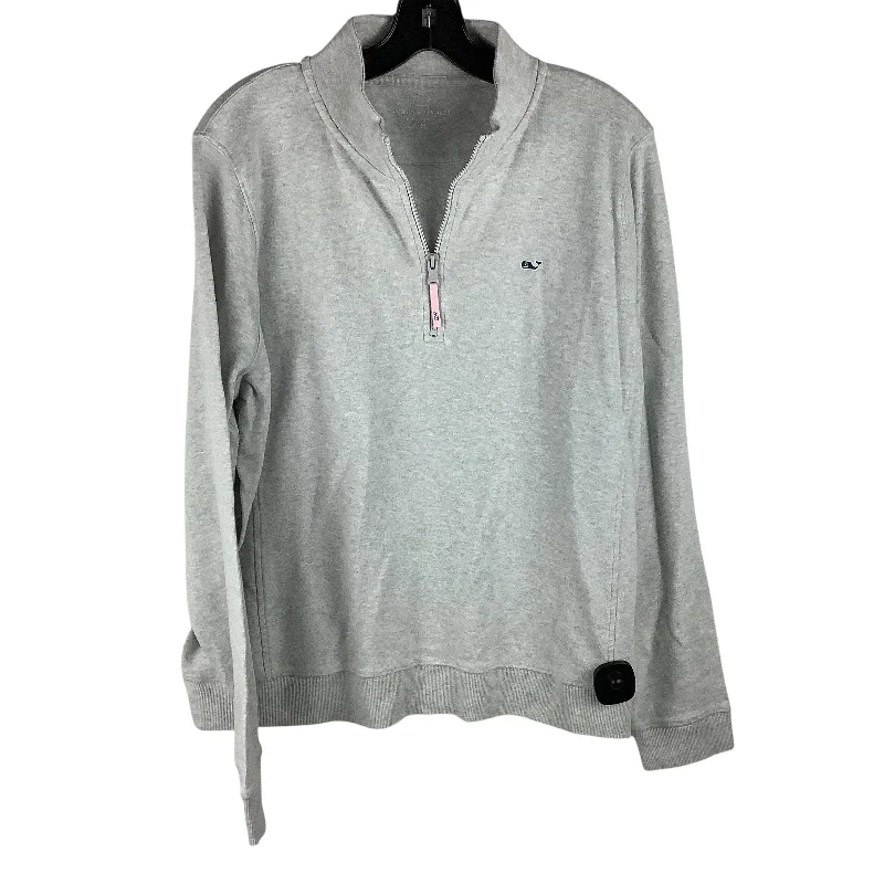 Women's Fashion Forward Sweatshirts-Sweatshirt Collar By Vineyard Vines In Grey, Size: Xl