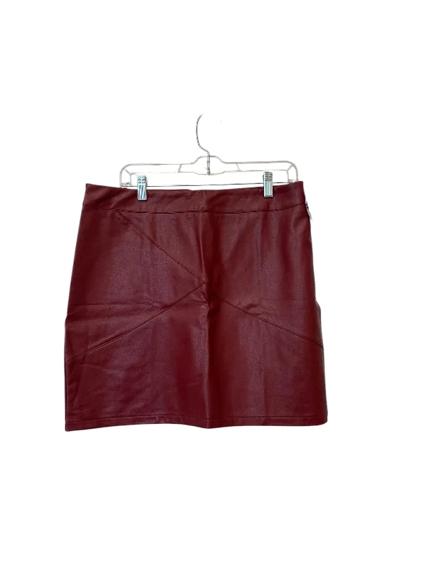 Women's Shimmer A-Line Skirts-Skirt Mini & Short By Clothes Mentor In Red, Size: 2x