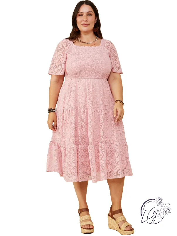 Curvy Whispers Of Lace Dress