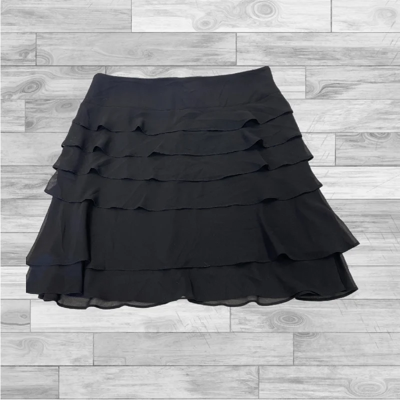 Women's Glitter Denim Skirts-Skirt Mini & Short By Js Collections In Black, Size: 14