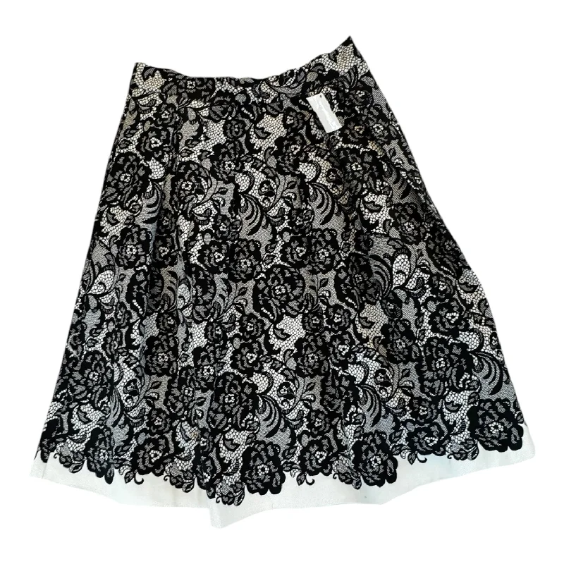 Women's Fleece Pencil Skirts-Skirt Maxi By White House Black Market In Black & White, Size: 8