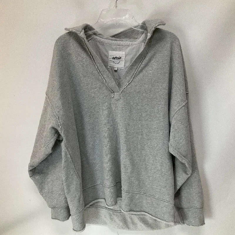 Women's Cutout Sweatshirts-Sweatshirt Crewneck By Aerie In Grey, Size: M