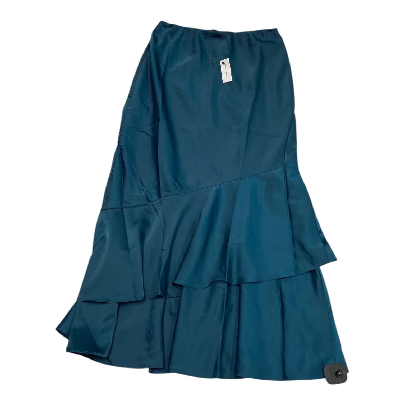 Women's Evening Skirts-Skirt Maxi By Banana Republic In Teal, Size: S