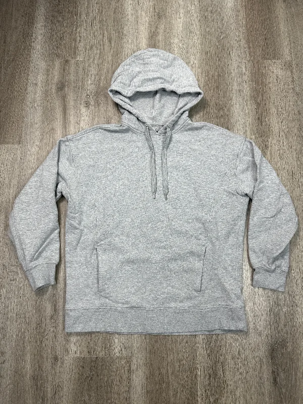 Women's Curvy Fit Sweatshirts-Sweatshirt Hoodie By Lululemon In Grey, Size: S