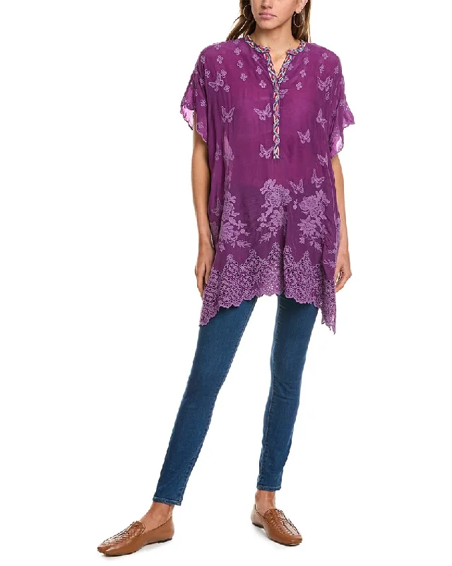 Women's Silk Floral Pullovers-Johnny Was Fiyori Poncho