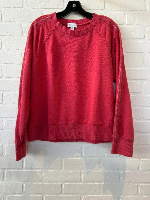 Women's Casual Sweatshirts-Sweatshirt Crewneck By Evereve In Red, Size: M