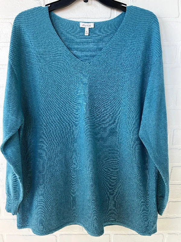 Women's Tailored Pullovers-Sweater By Ella Moss In Blue, Size: Xl