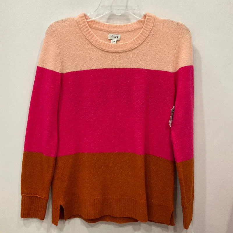 Women's Glitter Pleated Pullovers-Sweater By J. Crew In Multi-colored, Size: Xs