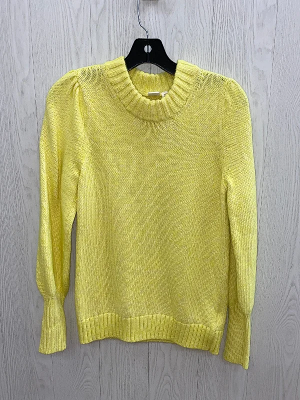 Women's Fringe Pleated Pullovers-Sweater By Gap In Yellow, Size: Xs