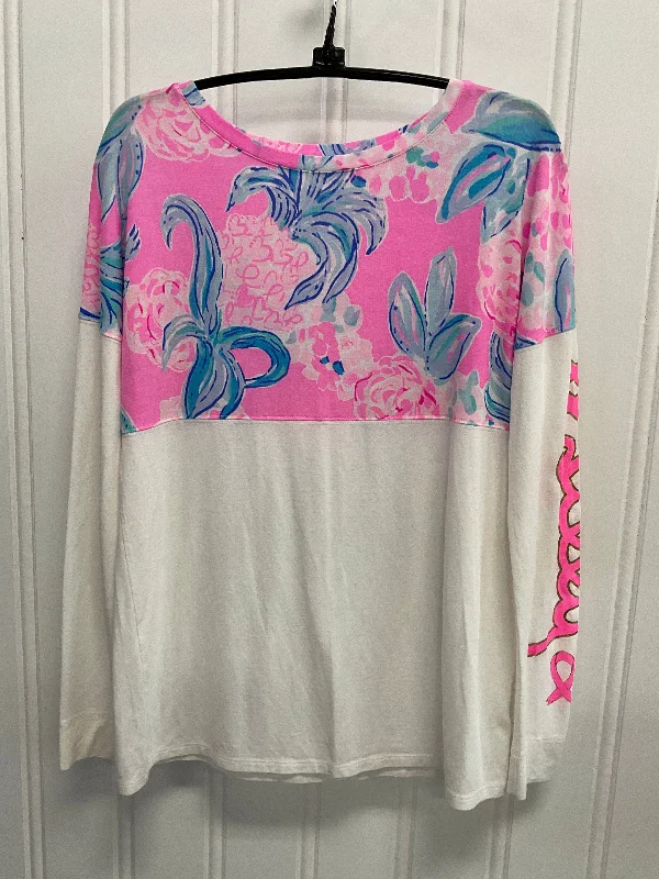 Top Long Sleeve Designer By Lilly Pulitzer In Tropical Print, Size: Xxs