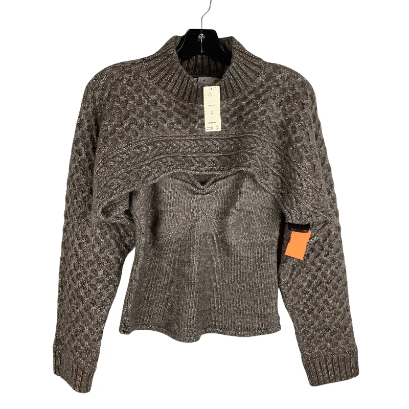 Women's Fleece A-Line Pullovers-Sweater 2pc By Anthropologie In Brown, Size: M