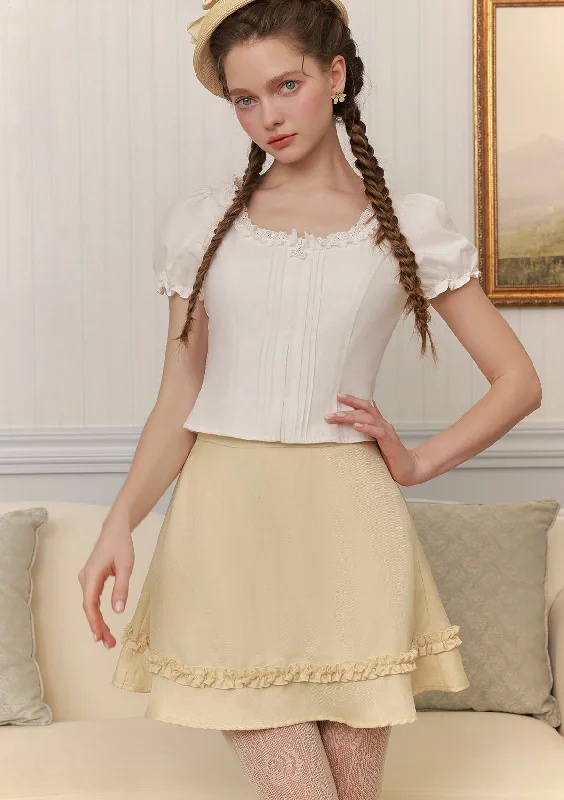 Women's Modern Skirts-Cheese Academy Skirt