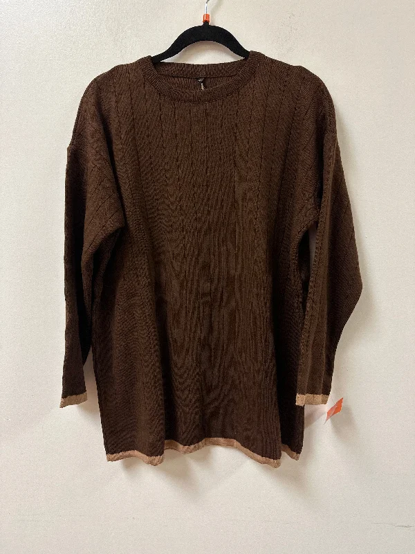 Women's Quick-Dry Pullovers-Sweater By Clothes Mentor In Brown, Size: Xl