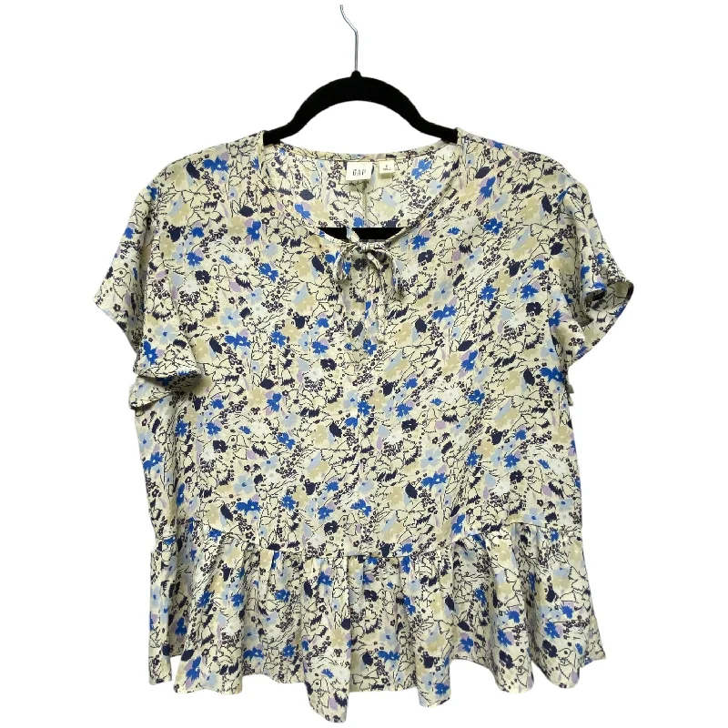 Top Short Sleeve By Gap In Floral Print, Size: S