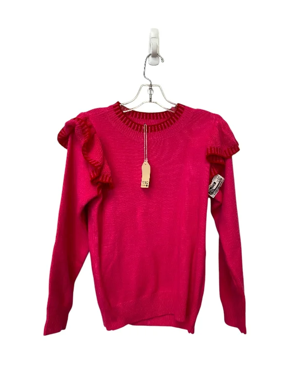 Women's Fleece Pullovers-Sweater By Jodifl In Pink, Size: S