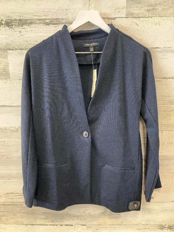 Women's Hourglass Fit Blazers-Blazer By Banana Republic In Navy, Size: Xxs