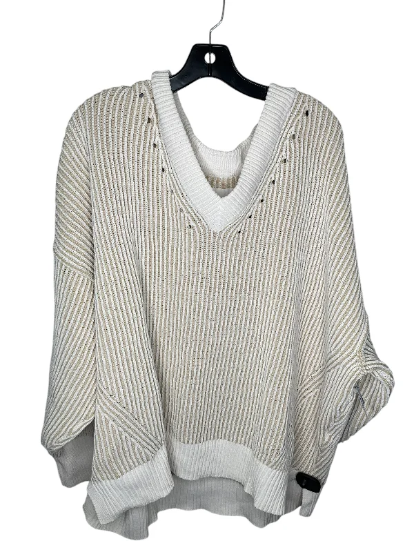 Women's Fringe Pencil Pullovers-Sweater By Aerie In Tan, Size: 2x