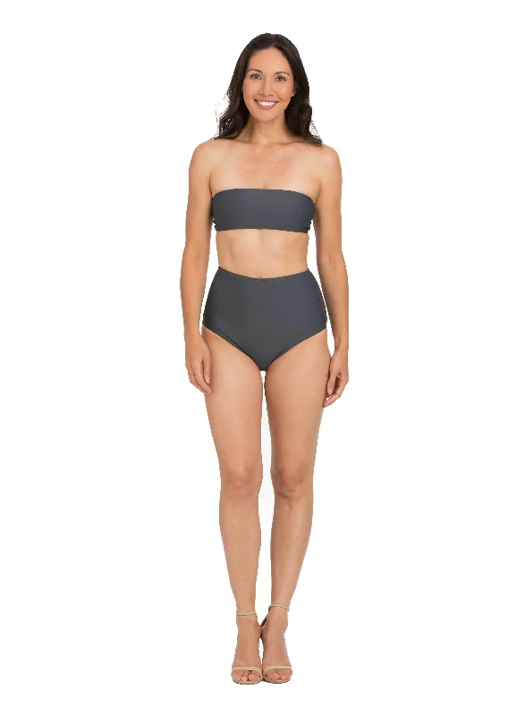 Women's Stretch Pullovers-Tie Back Solid Bandeau (Style 110)