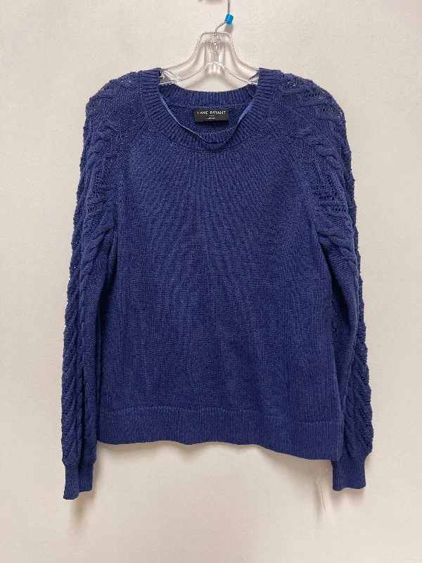 Women's Thermal A-Line Pullovers-Sweater By Lane Bryant In Blue, Size: Xl