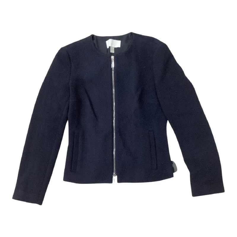 Women's Open-Front Blazers-Blazer By Clothes Mentor In Navy, Size: S